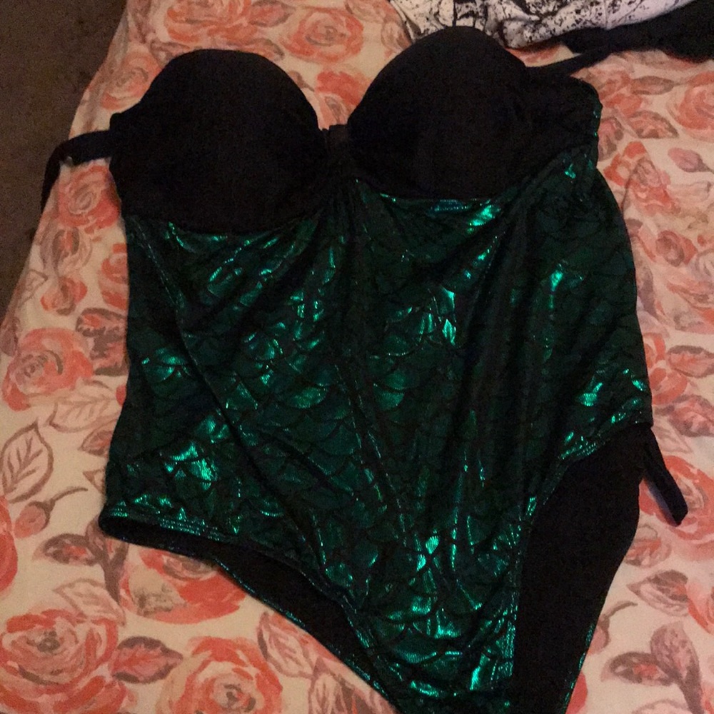 Mermaid one piece swim suit